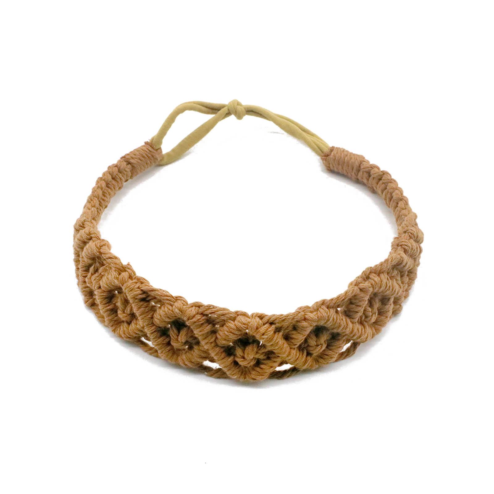

Handwoven Cotton Rope Headband Fashion Hair Accessory Elastic Wide Braided Hairband Bohemian Casual Comfortable Headwear