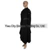 2022 Europe & America Solid Color Hooded Long Sleeve Irregular Women's Top CB8906