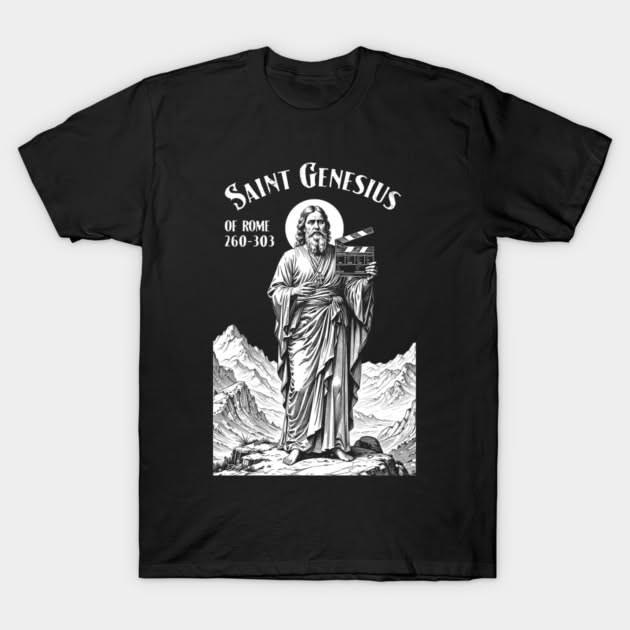 Saint Genesius Shirt Patron Saint of Actors Film Director Cinema Movie Actor Tee XXL