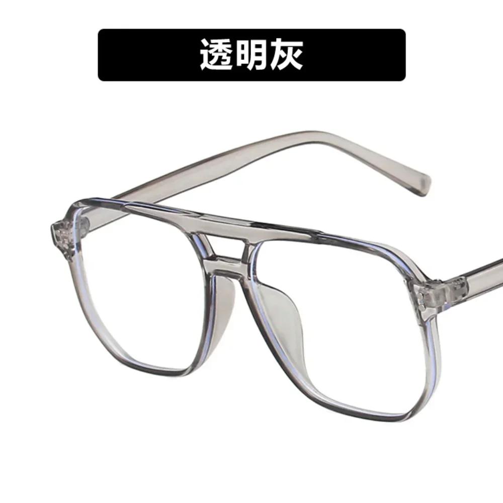 

Square Anti-Blue Light Glasses Men Women Transparent Computer Glasses Large Frame Retro Eyeglass Ópticos Con Receta