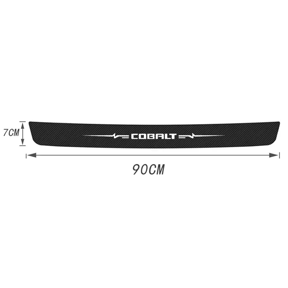 

Carbon Fiber Car Door Threshold Scuff Plate Stickers Anti Scratch Decal For Chevrolet Cobalt Logo Trunk Bumper Strips Decals