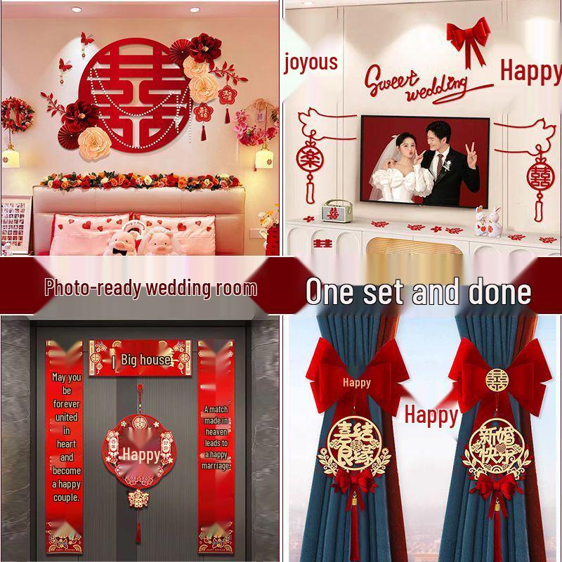 Wedding Decoration Set for Groom's Room & Bride's Bedroom