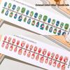 Christmas 3D Cat Eye Nail Art Stickers - Snowman, Bear, Bell, Gingerbread - 30 Pieces