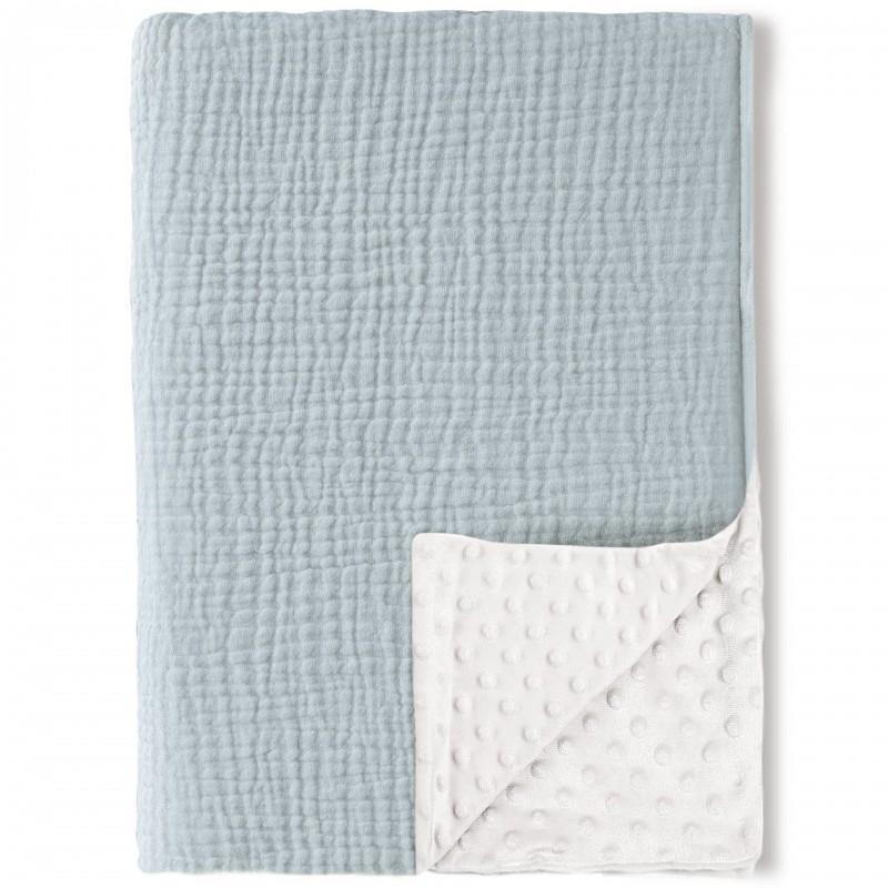 Soft Cotton Muslin Baby Blanket 3-Layer Breathable Swaddle Stroller Crib Car Seat Comfort Soothing Wrap
