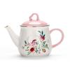 Farorui Shi Korean Afternoon Tea Set: Mug, Coffee Cup, Western Dinner Plate, Teapot, Sugar & Creamer, Small Bird Design.