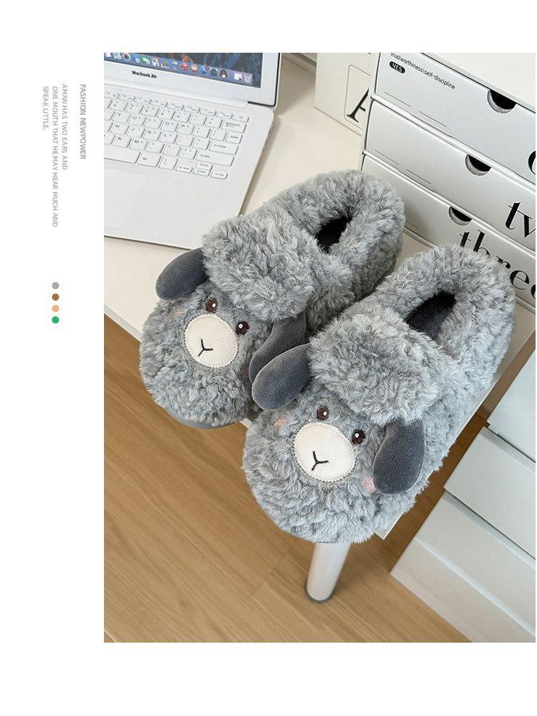 2025 Nieuwe Schattige Schaaps Pantoffels voor Dames - Antislip Warm Katoenen Zakhak voor Binnen/Buiten Wintergebruik