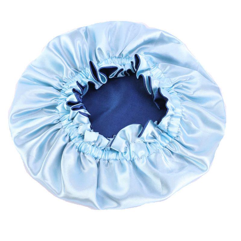 Baby Seiden Satin Haube Verstellbare Schlafhaube Mädchen Nacht Turban Kinder Kopfbedeckung