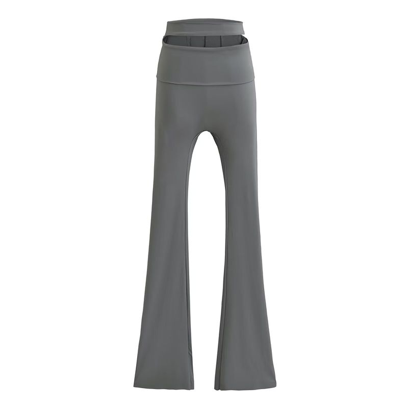 Kaslead New Arrival Women's Clothing Fashion Style Fashion Casual Waist Cut Out Cut High Elasticity Silm Pants