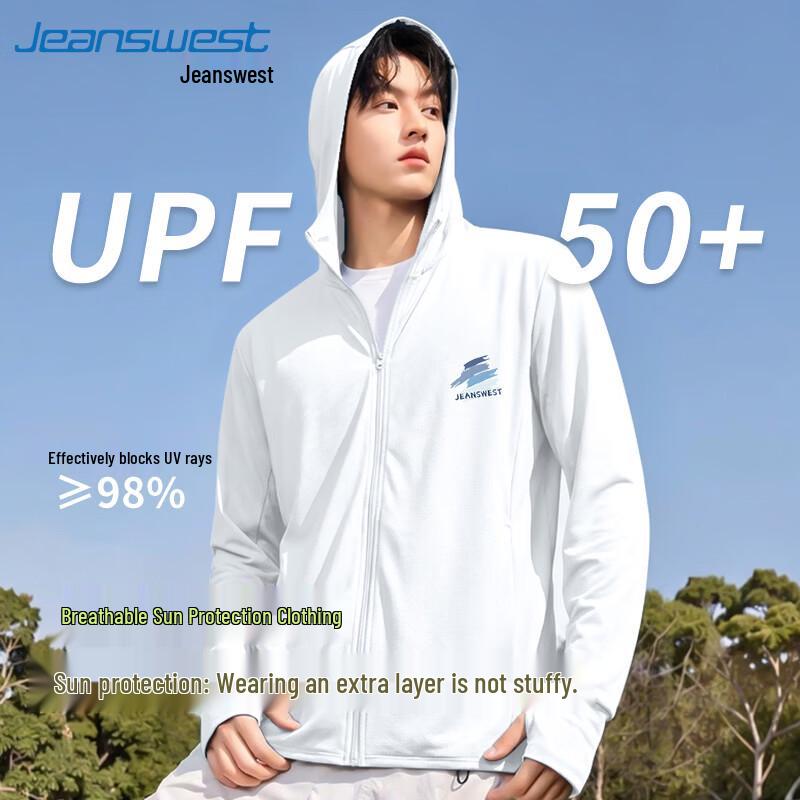 Jeanswest Men s Cool-Feel Hooded Sun Protection Jacket L