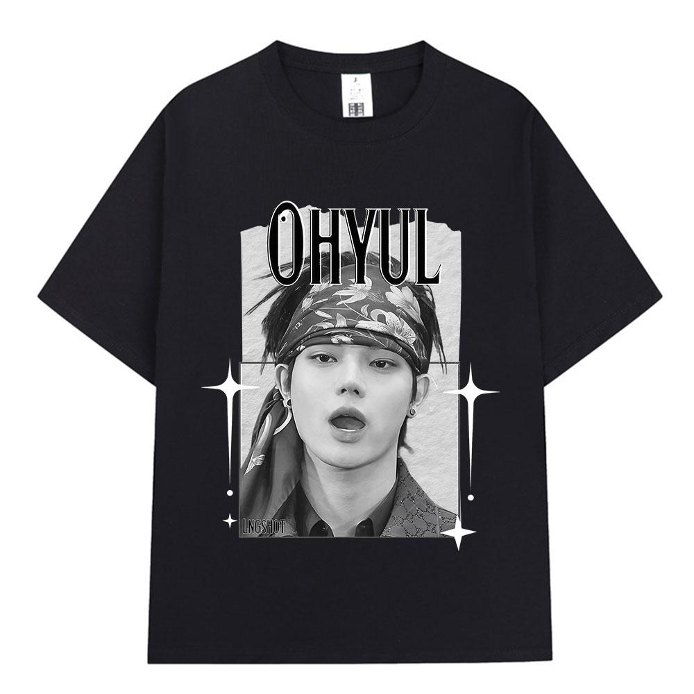 

Korean Kpop Hip Hop T-shirt Men s Women Clothing Fashion Oversized Cotton Casual Short Sleeve Tops Fan Gifts S