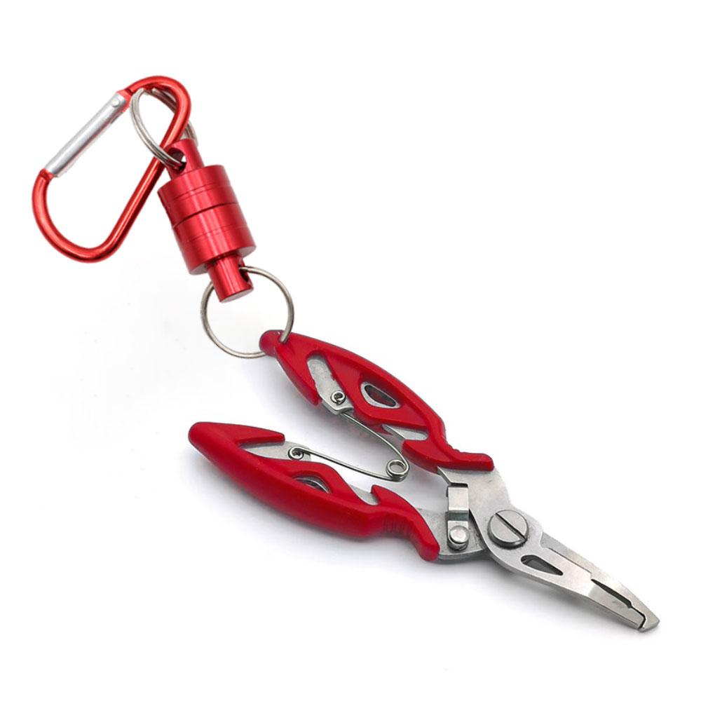 1PC Portable Red Key Magnetic Buckle Outdoor Fishing and Mountaineering Magnetic Buckle Tool Accessories