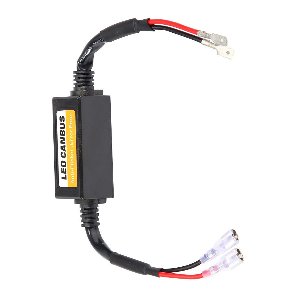 1Pair H1 H3 Canbus LED Headlight Decoder Device Anti Flicker Resistors Error Canceller
