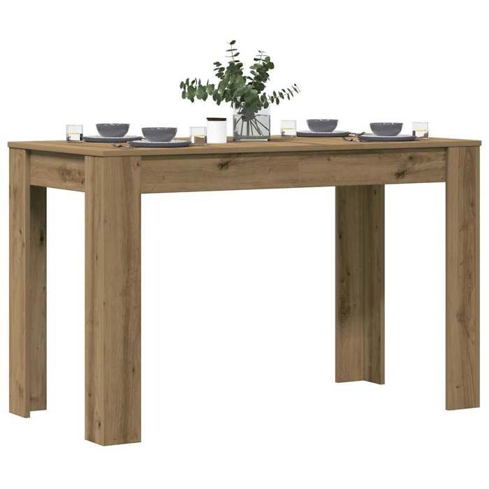 VidaXL Dining Table Artisan Oak 120x60x76 Cm Engineered Wood 855841