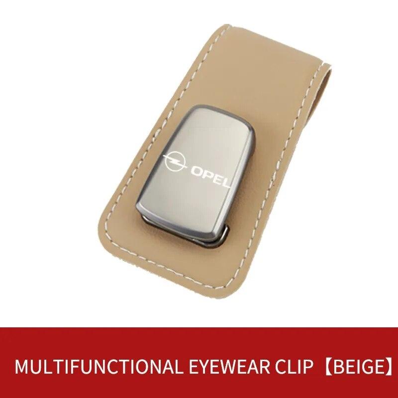 Car Sun Visor Glasses Holder Sunglasses Clip Card Ticket Holder Interior For Opel Insignia Astra J H G Corsa Zafira Accessories