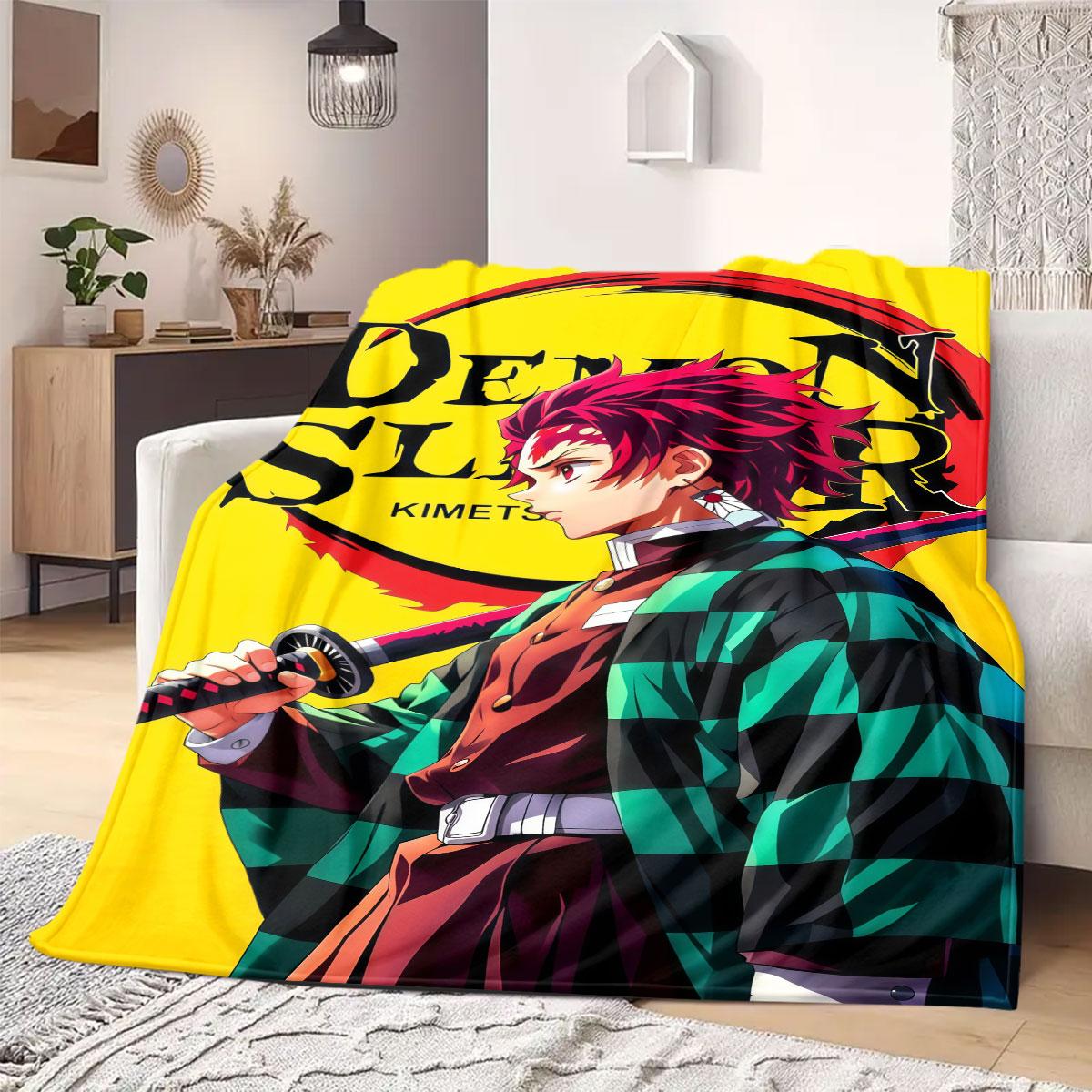 

Pillars of Hashira Flannel Blanket Warm,Comfortable,Suitable for Bedrooms,Sofas,Beds,Chairs,Picnics,Travel 75x90cm