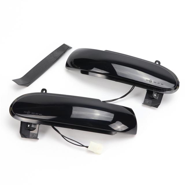 Dynamic Black LED Turn Signal Light Sequential Rearview Mirror Light For Mercedes Benz SLK SL Class R171 W171 R230 W230