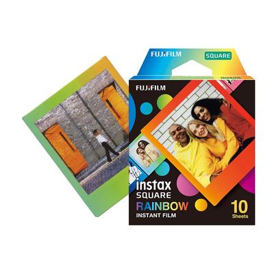 FUJIFILM Square Format Film Instax SQUARE Rainbow Frame 10 Pieces INS SQ RAINBOW WW1