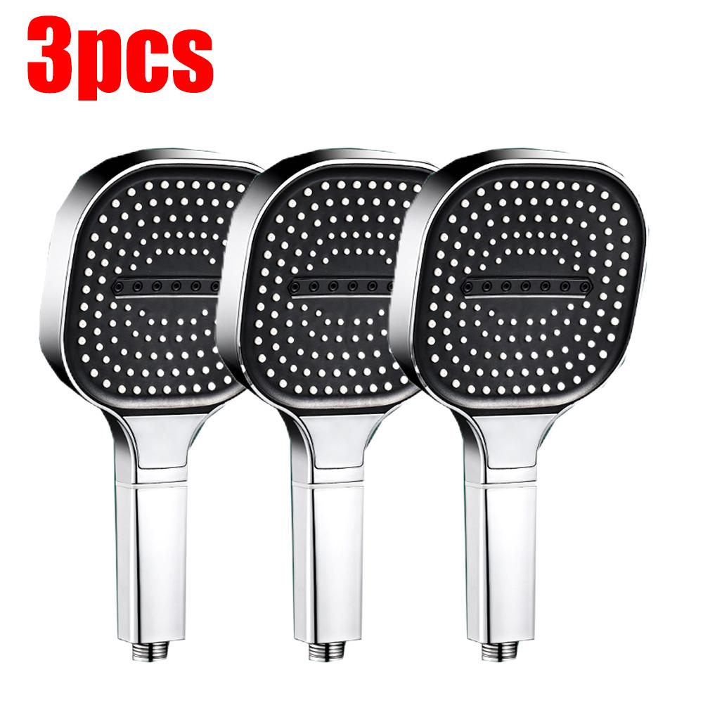 3 Modes Large Rainfall Shower Head 13cm Big Panel Square High Pressure Handheld ShowerHead ABS Portable Spa Filter Shower Nozzle