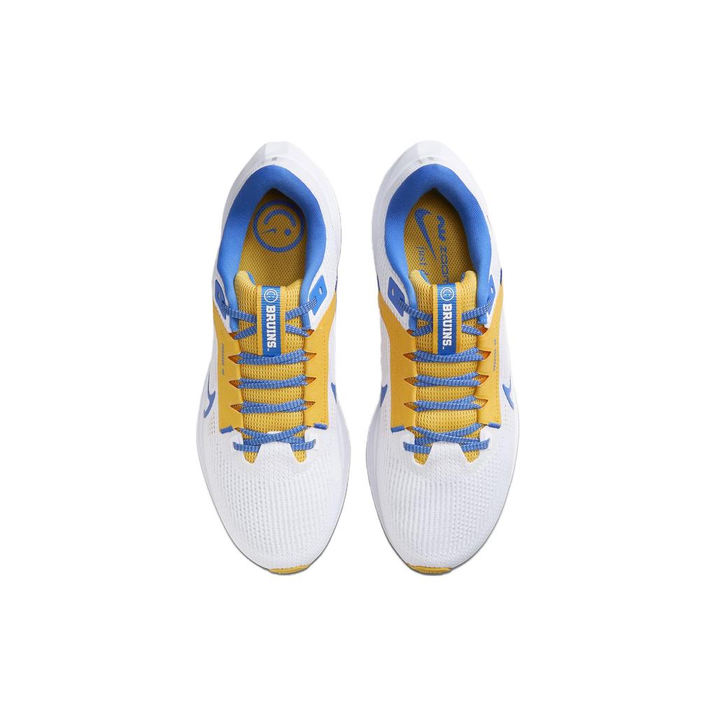 Nike Air Zoom Pegasus 40 UCLA Men Sneakers White Gold Signal-Blue DZ5988-100