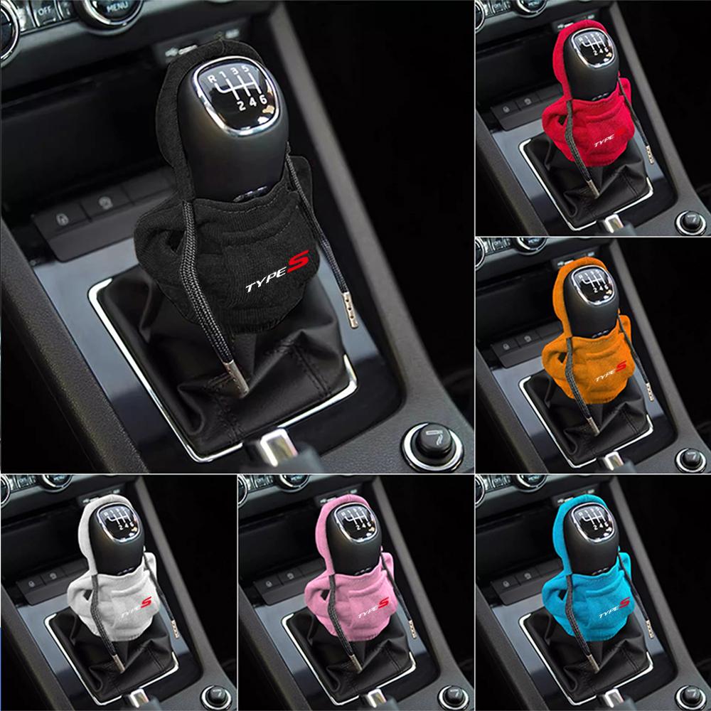 Hoodie Car Gear Shift Knob Cover Manual Handle Change Lever Covers Accessories For Honda CIVIC Type R Type S Mugen Pilot DOHC Si