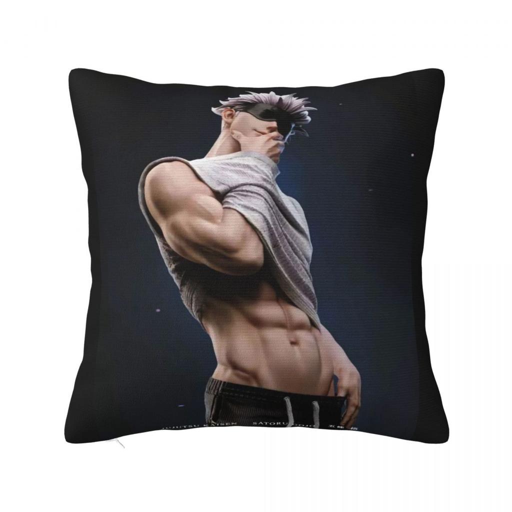Gojo Satoru Jujutsu Kaisen Pillow Case Cushion Cover Soft Design Pillow Cover Kawaii Pillowcases For Office Car Home Decorative