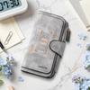 Stylish New York Print Long Wallet for Daily Use Portable Multi-card Slot PU Leather Wallet Ideal for Work Travel