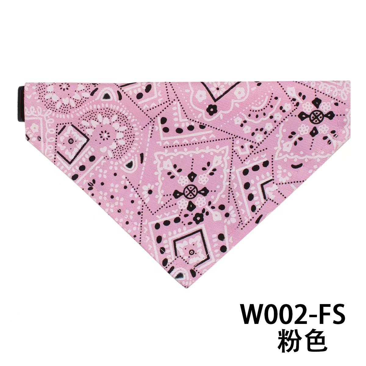 

Бандана для питомца, ошейник-бандана для собаки с регулируемым ошейником, ошейник для собаки ручной работы с быстросъемной пряжкой, моющийся 22-30cm розовый