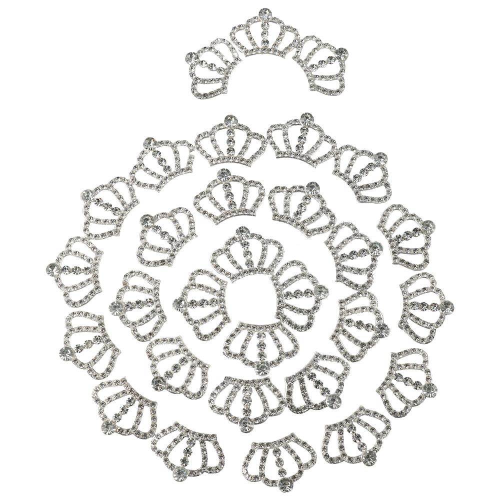 

30 шт. Сплав і страз Кришталева корона Стразові прикраси DIY Прикраси Браслети