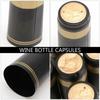 100Pcs Straight Mouth Wine Heat Shrinkable Cap Tear Tab Wine Bottle Cap  Wine Straight Mouth Bottle