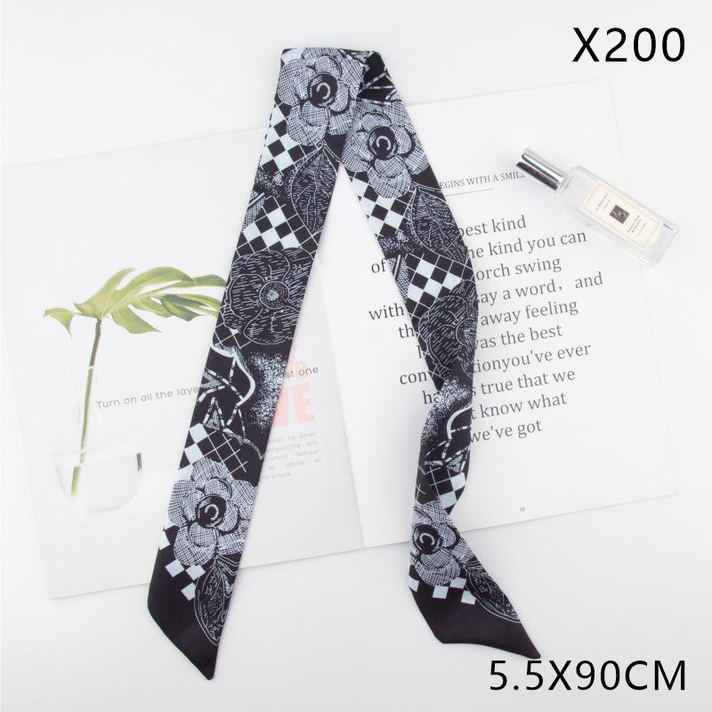 Versatile Vintage Silk Scarf: Hair Tie, Headband, Bag Accessory