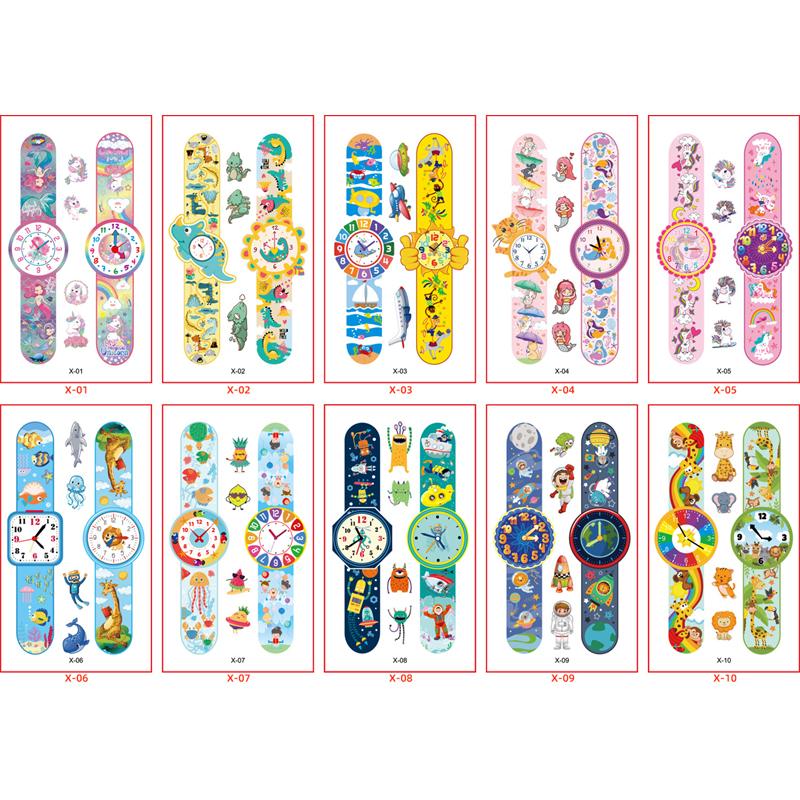 10 Sheets/Set Animal Dinosaur Space Watch Children's Tattoo Stickers Face Arm Body Waterproof Temporary Tattoo for Kids Gift