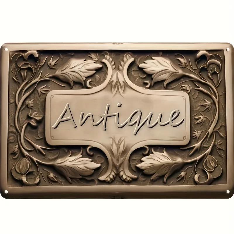 Metal Tin Poster Visual Effect Wall Art Decor Art Painting Retro Plaque Poster for Bar Club Wall Decor Retro Home Wall Plate