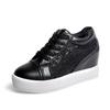 Scarpe con zeppa da donna scavate in pizzo Scarpe casual con fondo spesso Stivali estivi Scarpe bianche