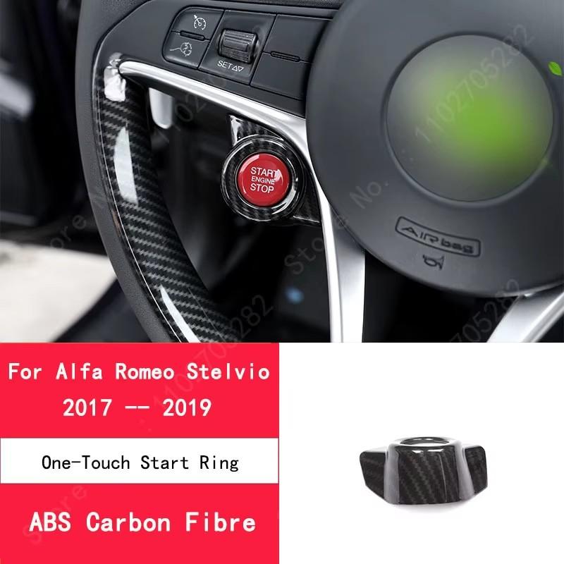 

ABS Carbon Fiber For Alfa Romeo Stelvio 2017- Car Interior Trim Sticker Accessories Car Modification Car Styling 13