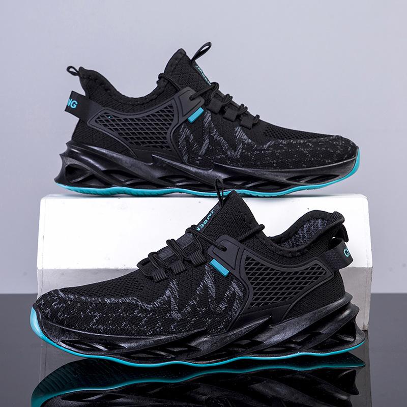 

New spring and autumn summer sports and leisure shoes men s shoes medium and old thin fashion breathable fly-woven mesh shoes 43 [Standard Code]