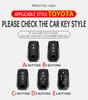 2 3 4 5 6 Buttons Car Key Case Cover For Toyota Gr Sport C-Hr Gazoo Rav4 Racing Mirai Avensis Zinc Alloy Keychain Accessories