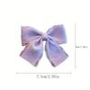 2 Packs of Bow Hairpins Solid Color Cute Lace Bow Versatile Headgear