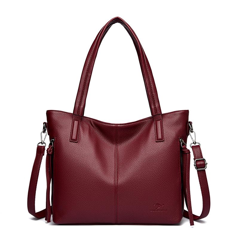 Women Shoulder Bags Luxury Designer High Quality Leather Shoulder Messenger Commuting Tote Bag Female Large Handbag Purses New