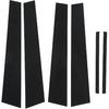 6pcs Pillar Post Decal Trim, Gloss Black Side Door Window Cover Trim Replacement for Charger (Charger 2011-2021)
