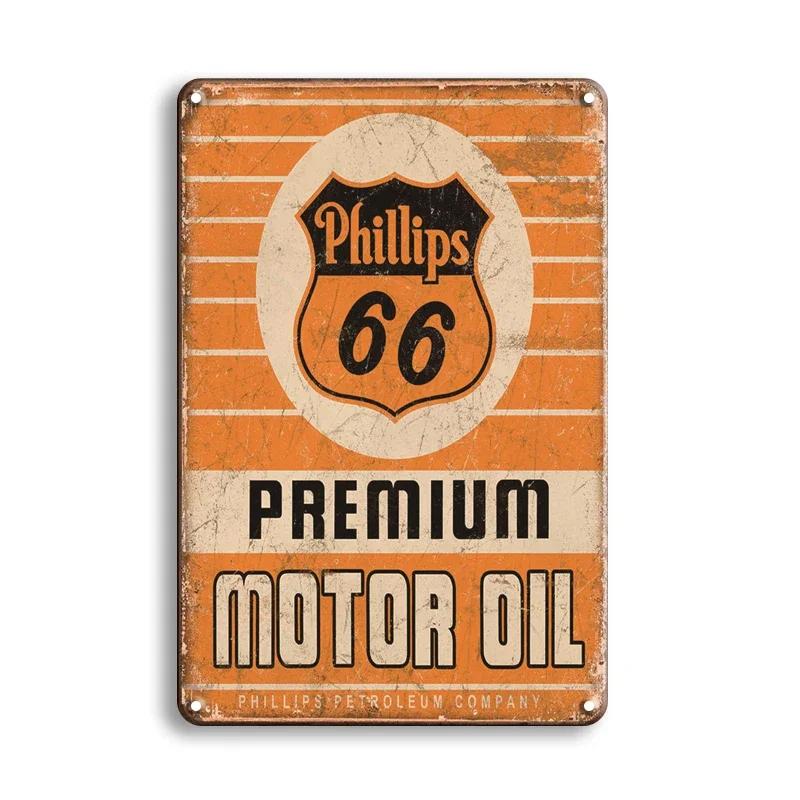 High Definition Tin Sign Vintage Gulf Esso Mobilgas Motor Oil Retro Metal Wall Art Classic Gas Station Pin Up Girl Decor Plaque