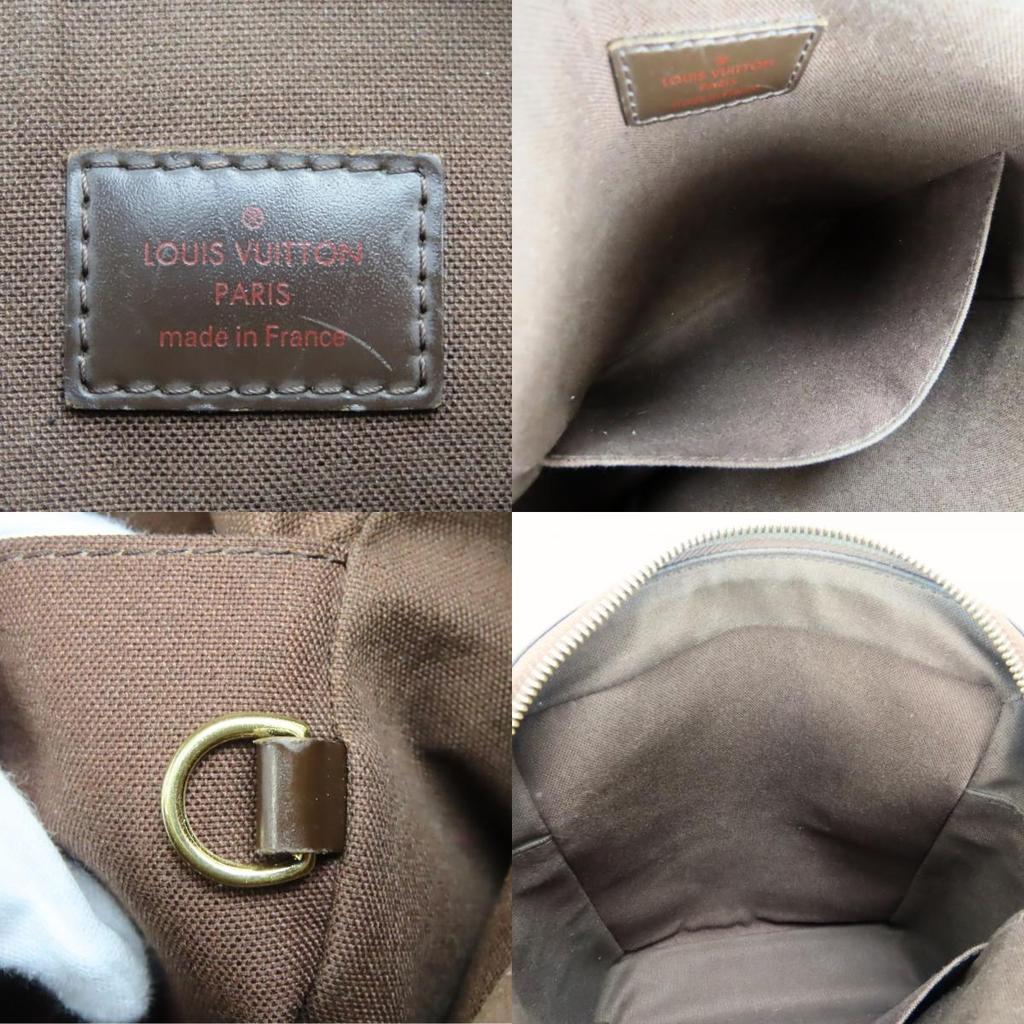 Used LOUIS VUITTON Shoulder Bag Trotter Bobul N41135 Damier/leather Ebene Brown Everyday use