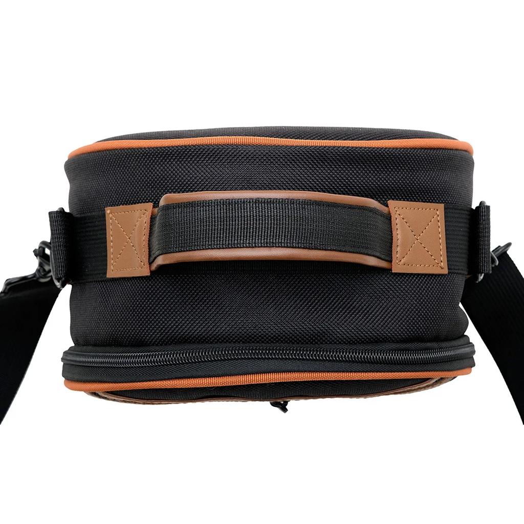 IRIN Borsa a Tracolla Tamburo Etereo da 8 Pollici Tamburo a Lingua d'Acciaio Borsa Impermeabile Accessori per Strumenti a Percussione Nero/Marrone