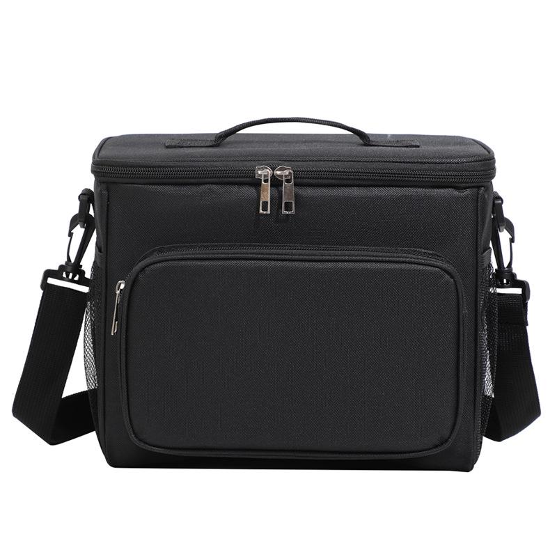 Portable Insulated Oxford Cloth Lunch Bag - Handheld & Shoulder Carry, Ideal for Picnics & Outdoor Use