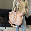 Solid Color Simple Large-capacity Messenger Bag, New Fashionable Commuter Handbag, Student Trendy Shoulder Women's Bag