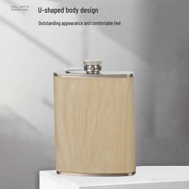 Shangqi Checkerboard 316 Stainless Steel Hip Flask