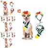 Adorable Pet Knitted Christmas Scarf For Cats And Dogs With Colorful Cartoon Design