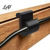 Eave Light Cord Holders Outdoor String Clips Black Plastic Organize Hooks Pergola Lighting Fasteners Weather Resistant Snap-on for Garden