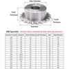 10T-24T 06B Precision Industrial Drive Sprocket Wheel 304 Stainless Steel Chain Gear Bore 8 10 12 Mm For 06B Chain, 1PC