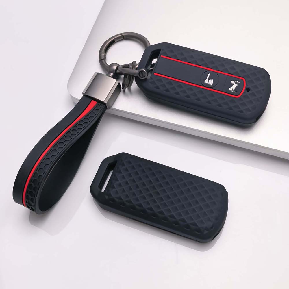 Anti-Slip Silicone Key Case with Keychain For Honda PCX 125 150 160 ADV 150 160 SH125 SH150 Vario Click 150 160 Scooter Smart