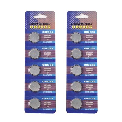 Pack of 5pcs/10pcs CR2025 Button Cell Batteries CR2025 3V Lithium Battery for Watches Calculators Stable Output
